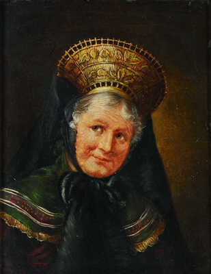 Неизвестный художник. Портрет пожилой дамы